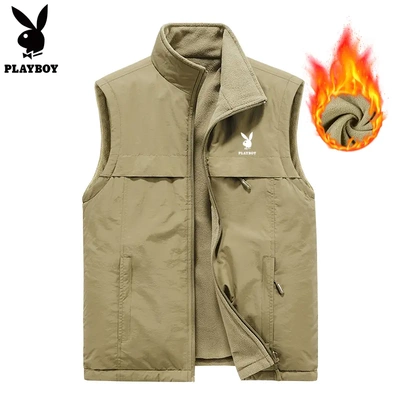 立领坎肩户外秋冬季加厚帅气