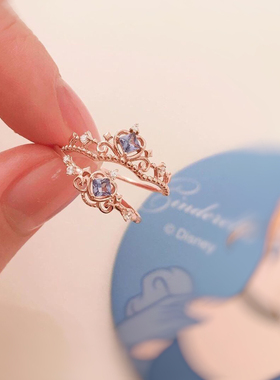 儿童戒指女童在逃公主女孩钻石