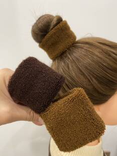 丸子头专用加宽粗皮套皮筋高马尾扎头发的发绳2026新款发圈头绳女