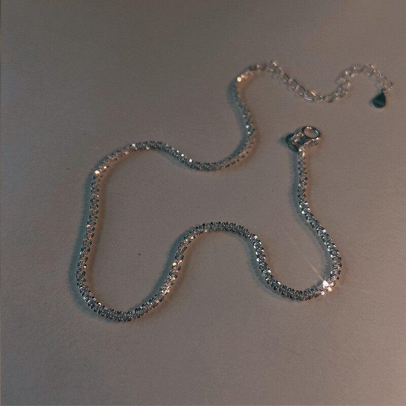 GYPSOPHILA ANKLET 여성 여름 반짝이는 롱 버전 지방 2024 새로운 유행 한국 인터넷 연예인 심플하고 고급스러운 느낌
