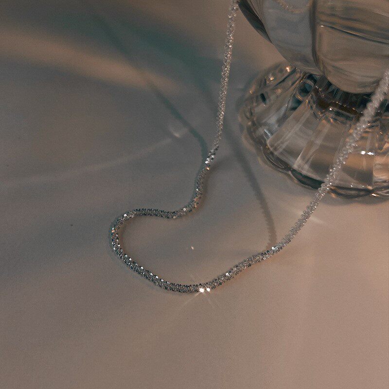 GYPSOPHILA ANKLET 여성 여름 반짝이는 롱 버전 지방 2024 새로운 유행 한국 인터넷 연예인 심플하고 고급스러운 느낌