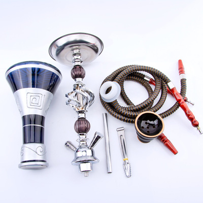 中号双管阿拉伯水烟筒hookah shisha跨境供应厂家现货批发水烟壶