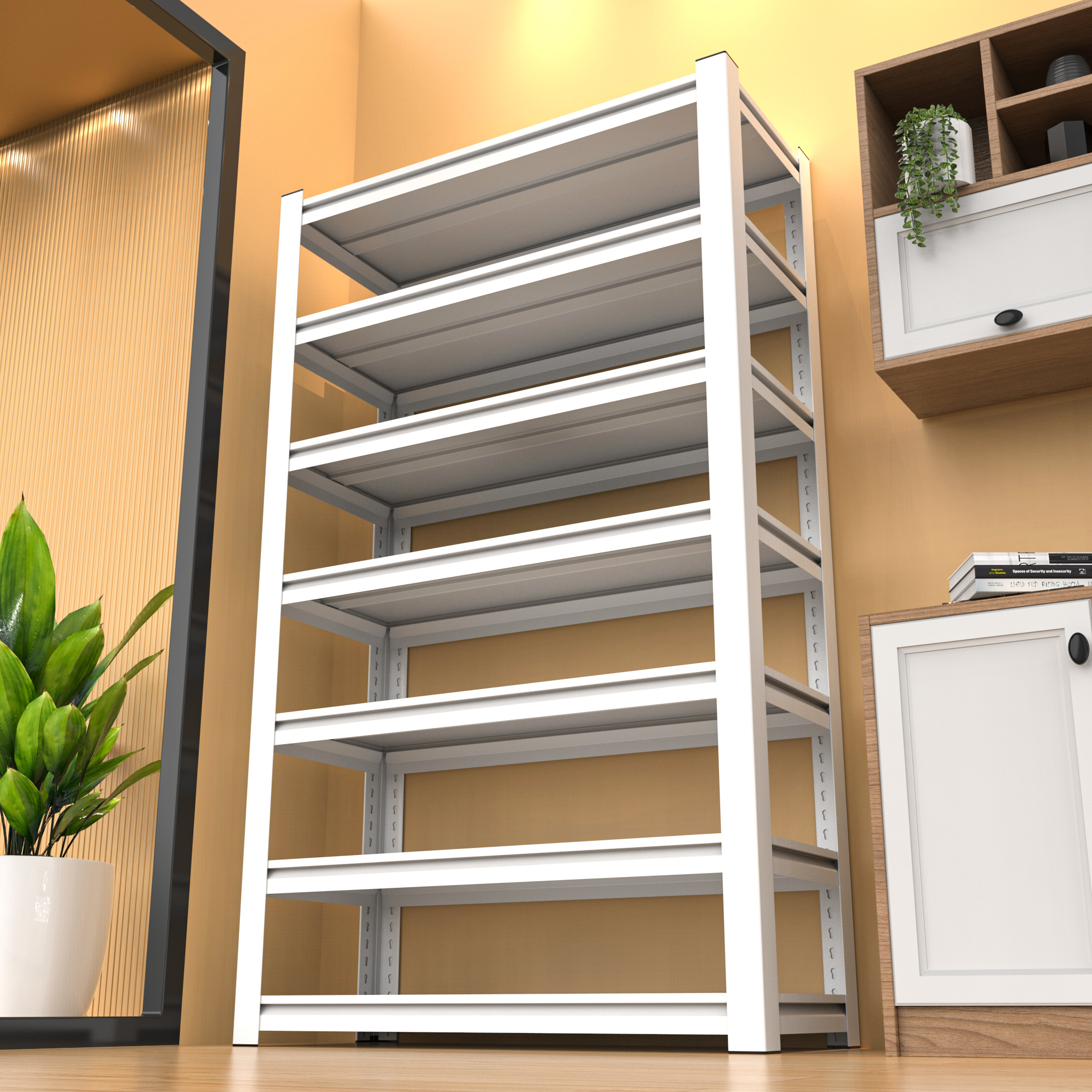 家用货架置物架多层落地仓库阳台储藏室杂物间商用超市钢制收纳架