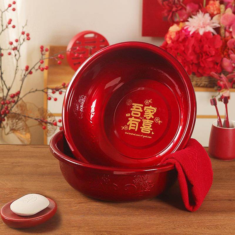 结婚喜盆女方新娘陪嫁不锈钢洗脸盆新人出嫁娘家嫁妆喜庆洗脸囍盆,节庆用品/礼品,陪嫁用品套装,淘宝优惠券,粉丝福利购,淘宝优惠卷