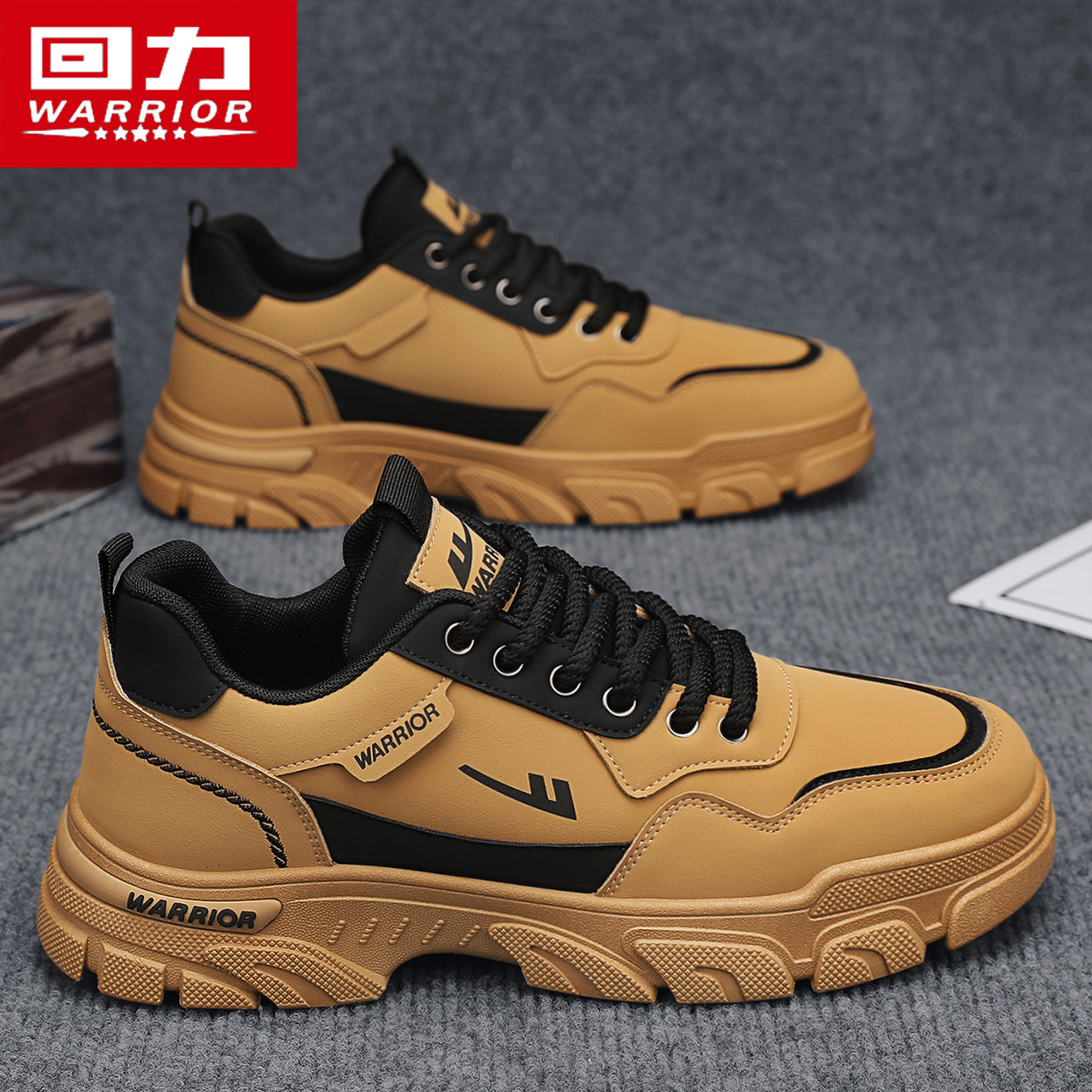 回力正品男鞋厚底耐磨高帮马丁靴