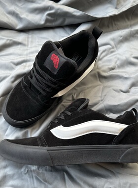 knu skool黑白紫面包鞋复古撞色低帮男女休闲高端支线美式板鞋