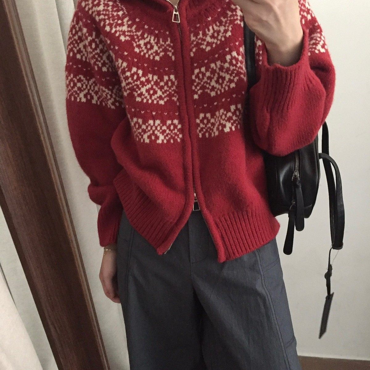 HEY BELLA-复古提花高领厚实舒适可做内搭亲肤百搭保暖毛衣A1739