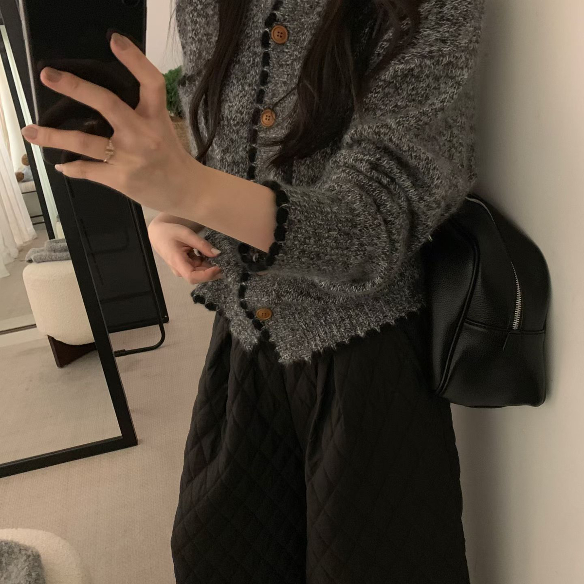 umpling.饺子家-尚简约宽松开衫保暖毛衣（含37.4羊毛）042-58327