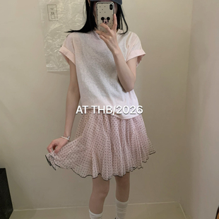 668 韩系百搭波点纱纱半裙半身裙T191 ATTHB 26年夏上新爆款