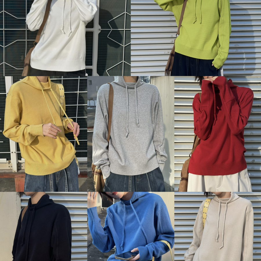 慕茄MUJIA-荡领设计款毛衣保暖毛衣K50810