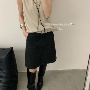 SUGAR 背心BK811 26年夏上新气质简约V领镂空钩花系带洋气百搭无袖