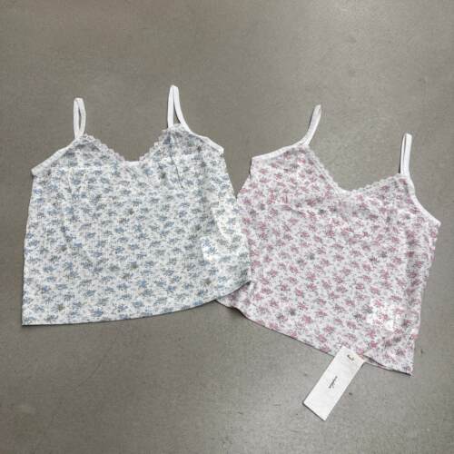 Hand made-26夏上新viaplain蕾丝拼接碎花吊带背心h24171