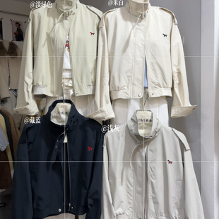 ximi.希米-韩版宽松休闲时尚百搭冲锋衣外套女短外套(配领带)2609