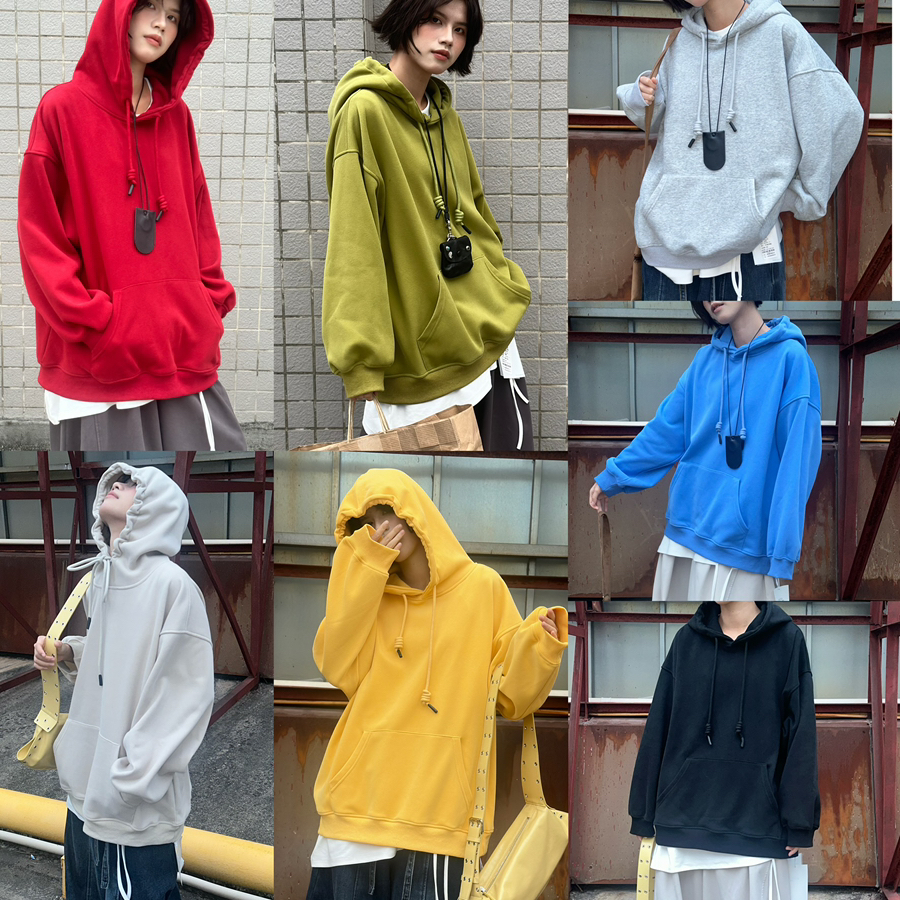 慕茄MUJIA-彩色纯色卫衣552385