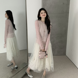 grapestone 葡萄籽-穿天花板网纱用料3米半亲肤连衣裙连衣裙26552