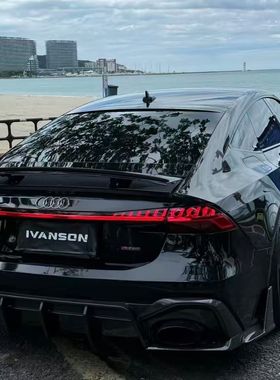 适用于奥迪A7Rs7后杠加装FD碳纤维后唇Rs7碳纤维Rs6碳纤维FD后唇