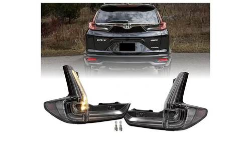 适用于2017-2022 Honda CR-V透明白底尾灯17-22CRV原厂款白底尾灯