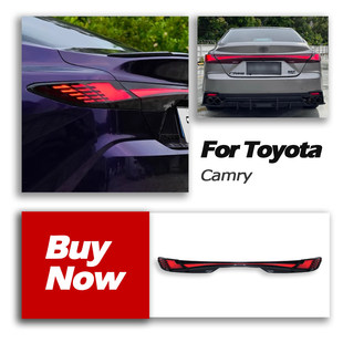 LED贯穿式 丰田九代凯美瑞尾灯总成改装 尾灯流光转向 26款 适用于24