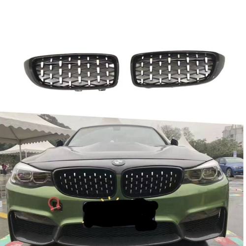 适用于宝马3系5系gt改装单线双线满天星中网网格