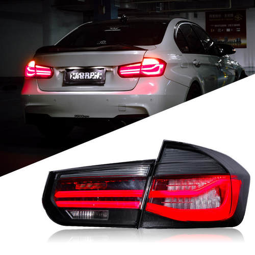 适用于宝马3系F30尾灯总成320 328 F35改装MP熏黑LED流水转向尾灯