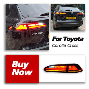 适用于丰田卡罗拉锐放Cross锋兰达尾灯总成改装 LED后尾灯流光转向