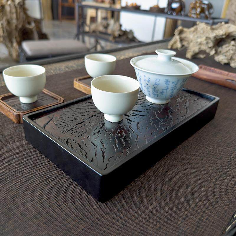 莫山堂3-10侘寂风实木壶承茶盘茶台干泡台茶具零配功夫茶具茶道