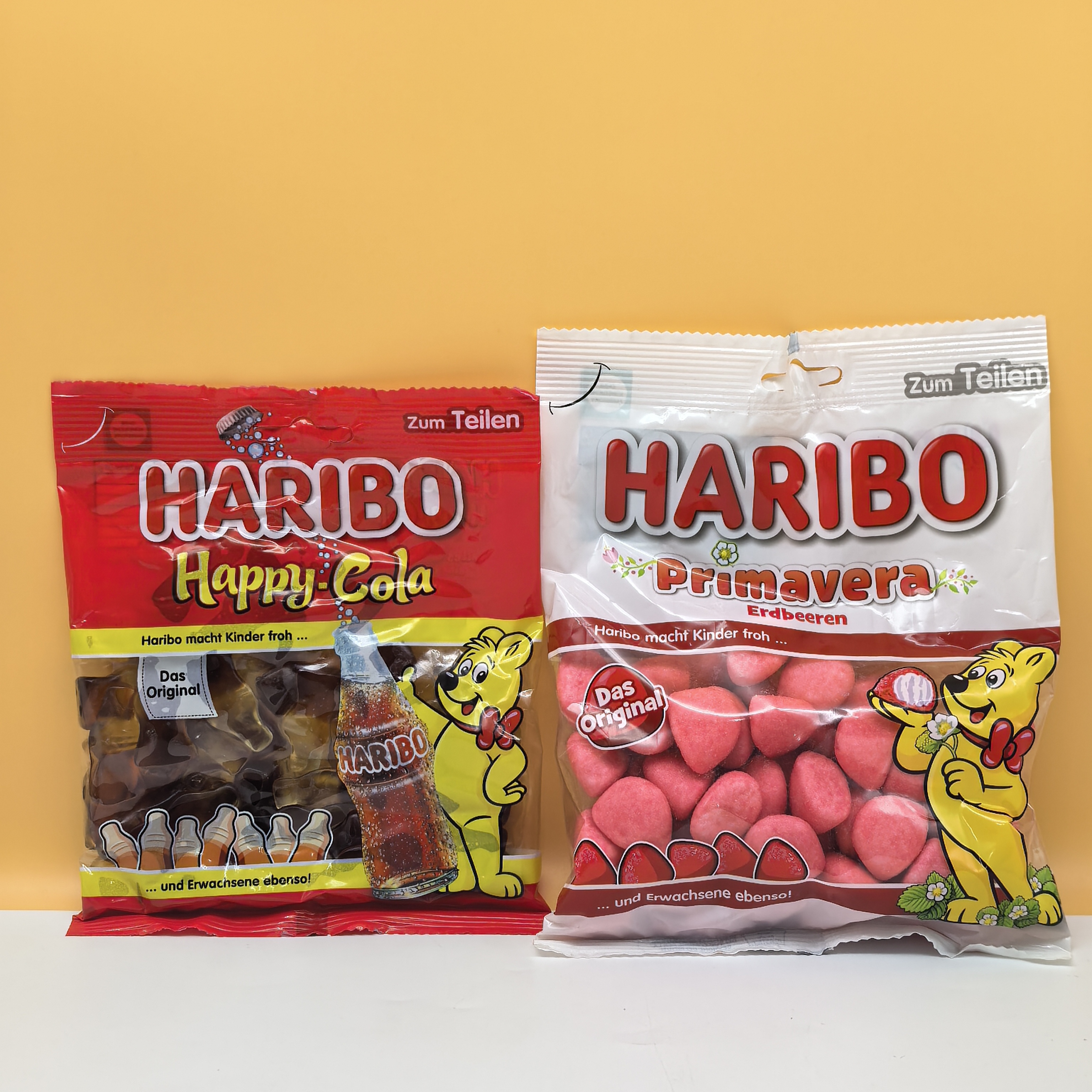 德国进口HARIBO哈瑞宝可乐橡皮糖草莓味软糖175g休闲糖果临期零食