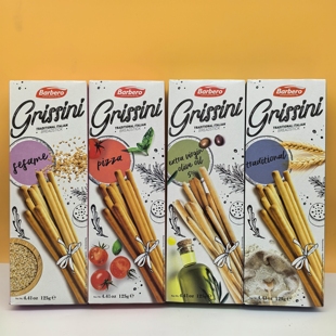 意大利进口巴贝罗面包条披萨味经典 原味干净健康零食125g休闲零食