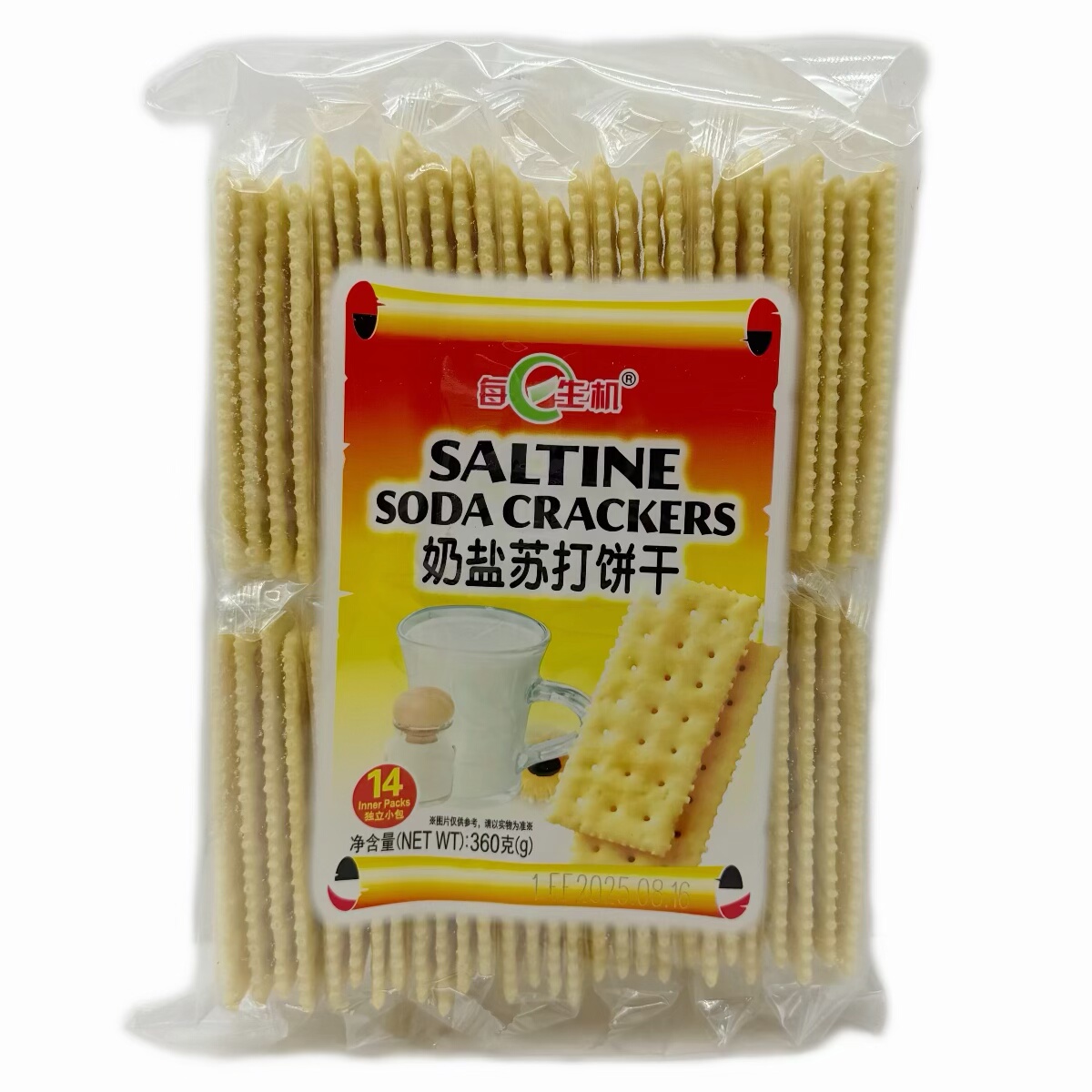 每日生机奶盐苏打饼干360g（14包）发酵饼干休闲零食早餐下午茶,零食/坚果/特产,苏打饼干,淘宝优惠券,粉丝福利购,淘宝优惠卷
