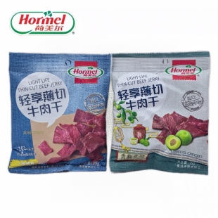 Hormel荷美尔牛肉干35g轻享薄切风干咸香青梅煮酒味解馋牛肉零食