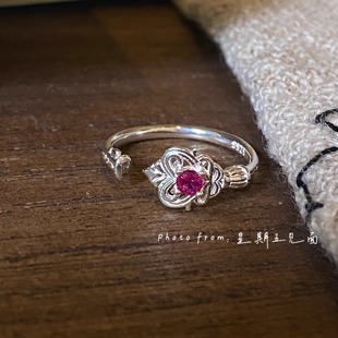 星期五见面|原创设计 古典之玥 纯银尾戒 中古风钥匙造型纯银戒指