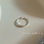 原创设计 通体纯银S925 Lucky尾戒 星期五见面 双面可戴 纯银戒指