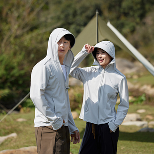 轻奢原纱情侣防晒服冰丝透气凉感防晒衣户外p50 0325e V男女款