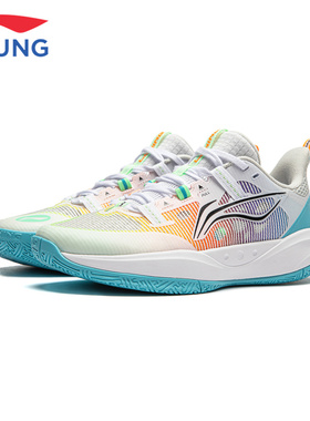 李宁儿童篮球鞋男童鞋专柜新款正品专业比赛透气减震学生运动鞋