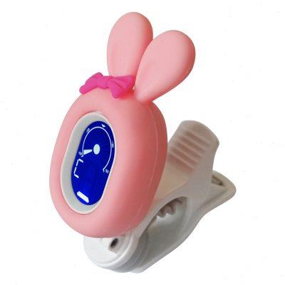 卡通可爱调音器吉他校音器高清显示屏贝斯小提琴尤克里里乐器通用
