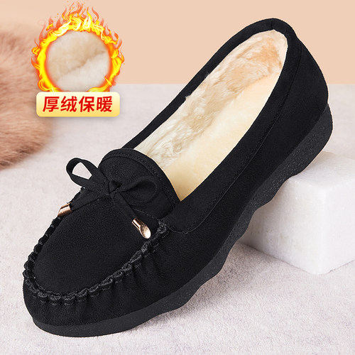 老北京棉鞋25年新款舒适加绒加厚