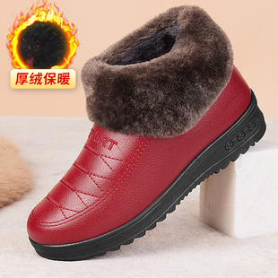 棉鞋 冬天防水奶奶鞋 妈妈老人老北京冬季 女冬加绒加厚2024年新款