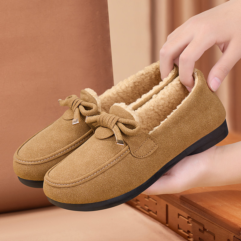 豆豆鞋女2025冬季新款一脚蹬妈妈棉鞋加绒加厚防滑保暖休闲毛毛鞋,女鞋,棉鞋,淘宝优惠券,粉丝福利购,淘宝优惠卷
