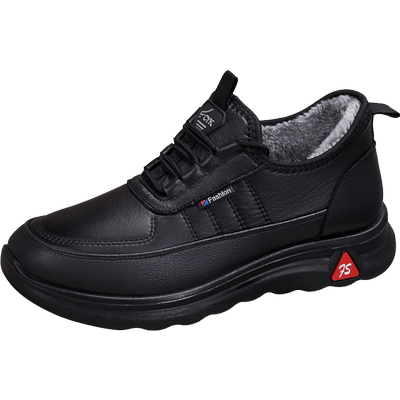 新款中年爸爸棉鞋防水秋冬款