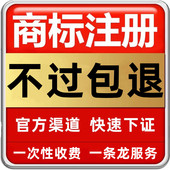 商标注册取名转让出售购买变更续展申请版 权专利加急包受理通过
