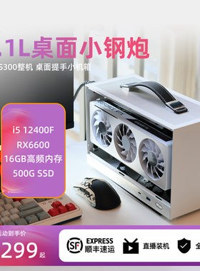 闪鳞S300显卡核显主机便携提手miniITX桌面台式机小钢炮电脑整机