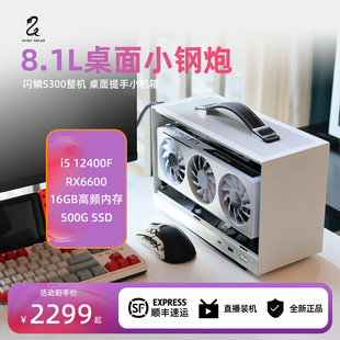 闪鳞S300显卡核显主机便携提手miniITX桌面台式机小钢炮电脑整机
