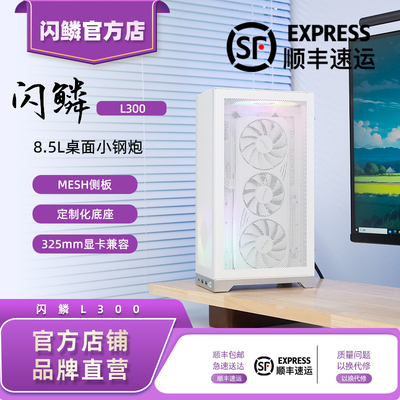 闪鳞L300机箱立式便携式ITX手提TYPECmini台式机主机箱超迷你