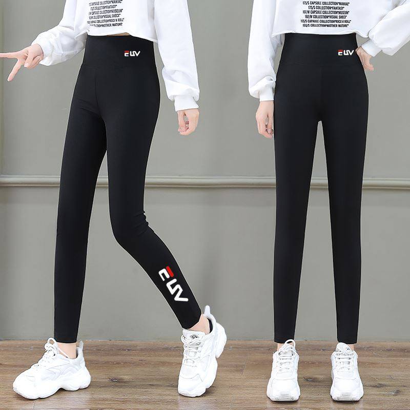 品牌折扣正品2026春秋薄款高腰打底裤女外穿秋冬加绒瑜伽裤休闲裤