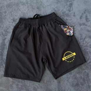 湖人勇士快船球裤 2025新款美式三分不过膝速干篮球热身训练短裤