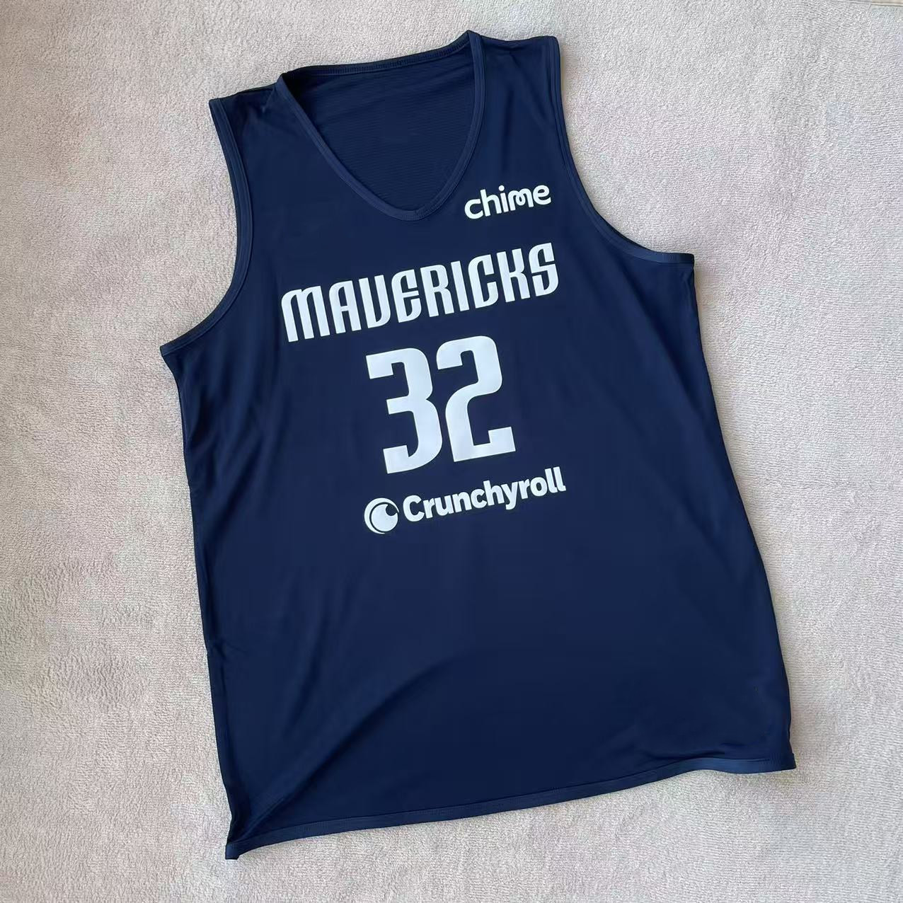 独行侠2025新款欧文练习球衣美式篮球运动热身训练背心一件可定制