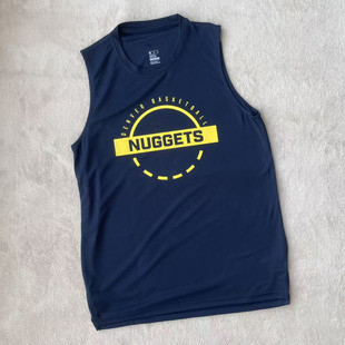 掘金训练服2025新款约基奇球衣美式速干篮球训练背心热身无袖男