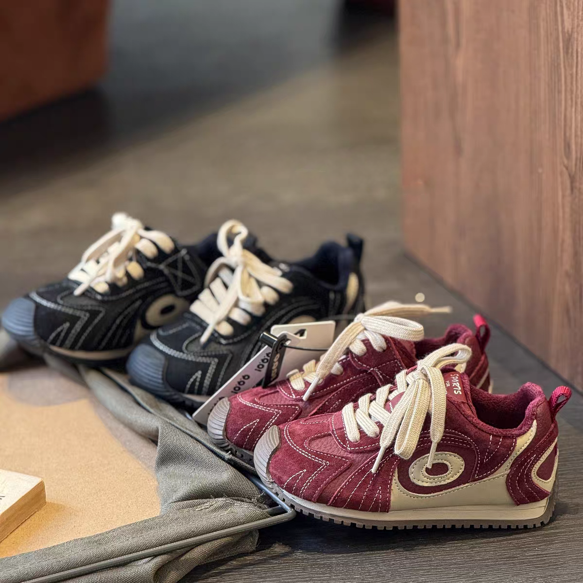 2026冬季新款儿童加绒运动休闲鞋拼色阿甘鞋男童女童过年红鞋,童鞋/婴儿鞋/亲子鞋,运动鞋,淘宝优惠券,粉丝福利购,淘宝优惠卷