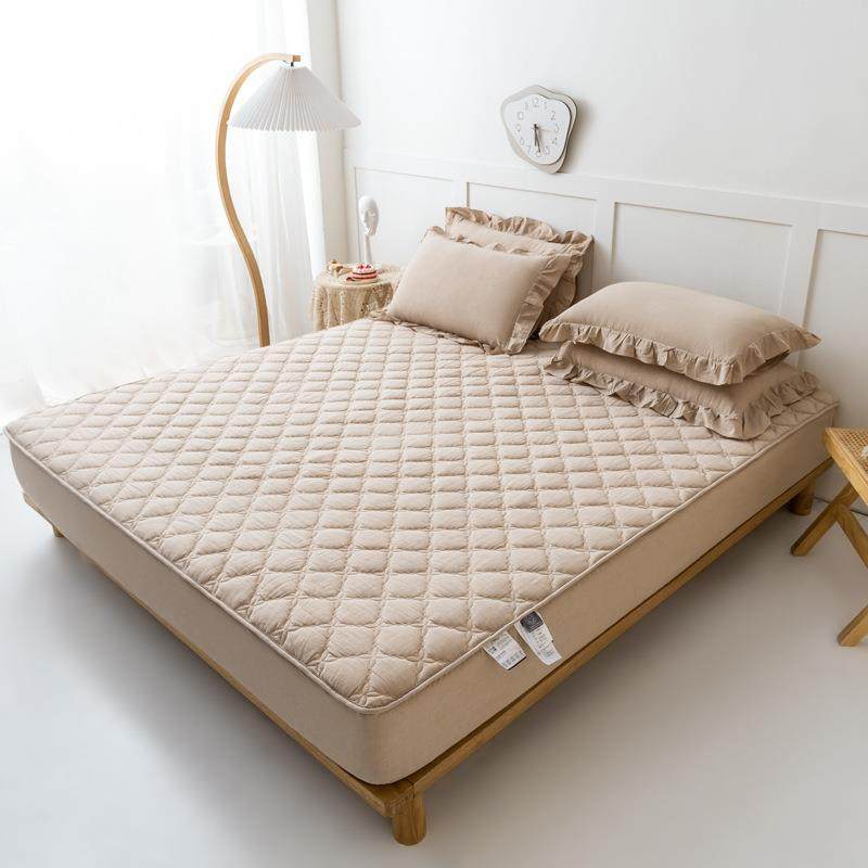 纯棉床笠单件全棉夹棉加厚水洗棉床罩2026床垫保护罩3件套,床上用品,床裙,淘宝优惠券,粉丝福利购,淘宝优惠卷