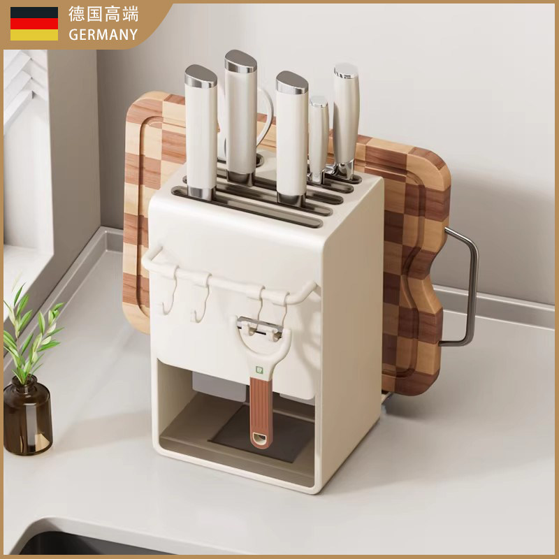 德国厨房台面刀架砧板架一体置物架家用多功能菜刀具新款收纳架子,厨房/烹饪用具,刀架,淘宝优惠券,粉丝福利购,淘宝优惠卷